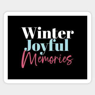 Winter Joyful Memories: Festive Holiday Quotes II Sticker